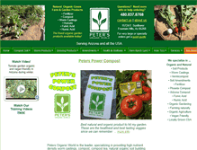 Tablet Screenshot of petersorganicworld.com